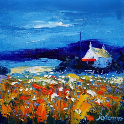 A Summer Evening Gloaming Isle of Gigha 12x12 A Summer Evening Gloaming Isle of Gigha 12x12